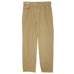 BDG Pledge Cowboy Corduroy Pants Straight Leg High Rise Tan Womens 28